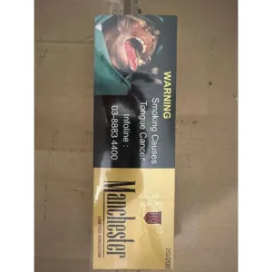 Manchester United Kingdom Gold (Manchester Gold) — Classic Virginia Blend (1 Carton / 10 Packs) | Fast Sydney Dispatch